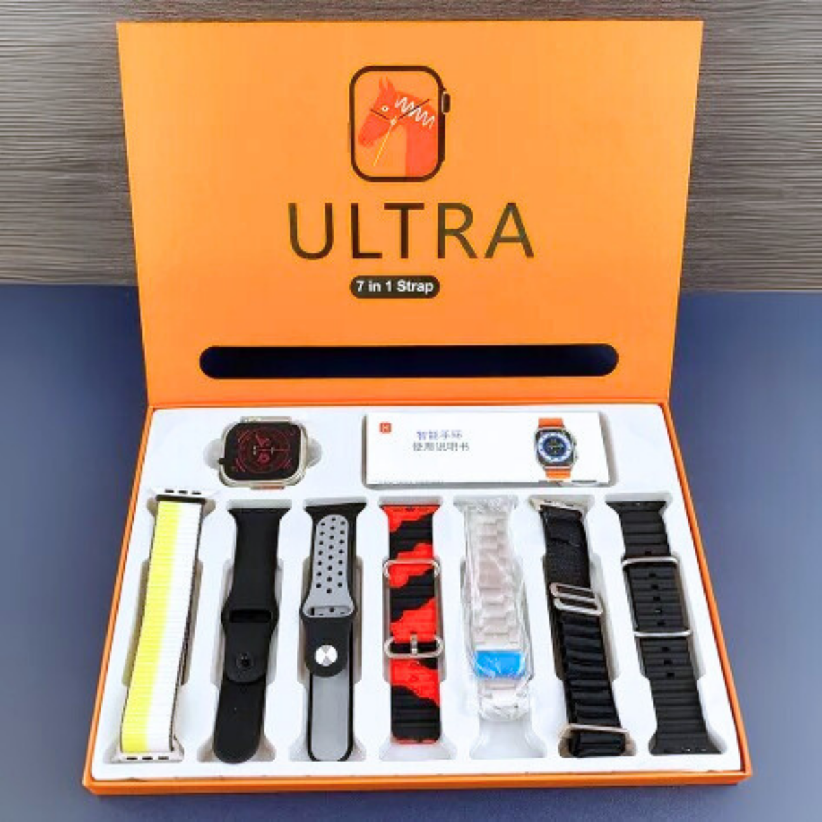 Ultra 7 In 1 Smart Watch (Orange)